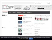 Tablet Screenshot of etfs.cz